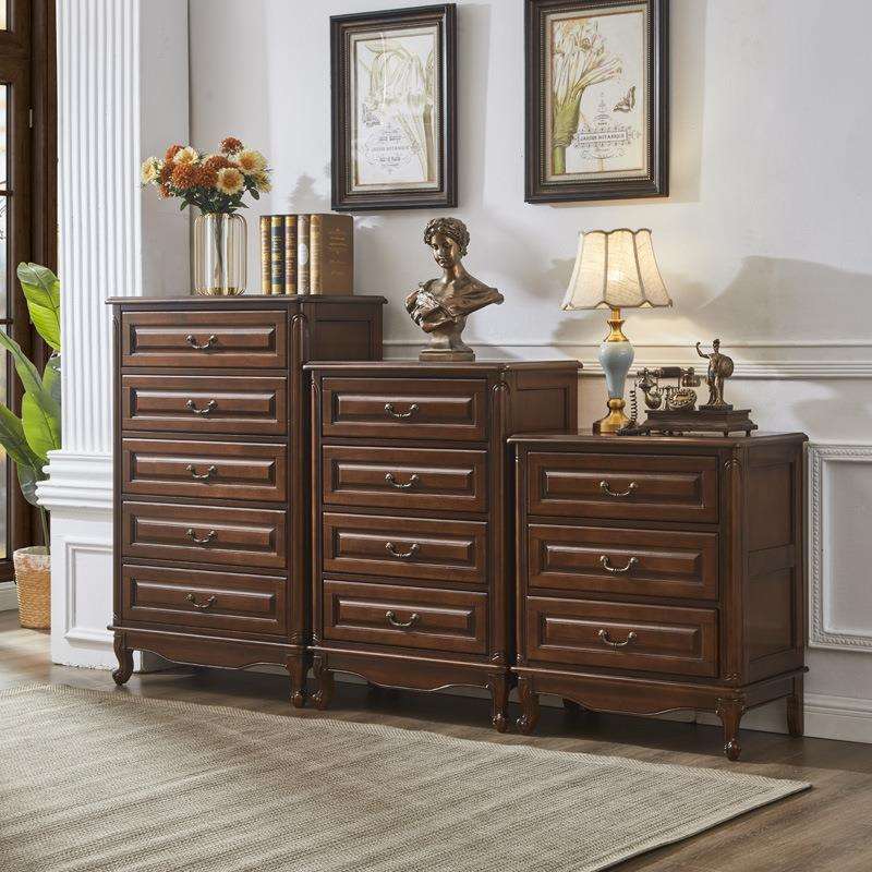 美式斗柜简约欧式复古卧室五斗柜六斗抽屉收纳柜靠墙客厅储物柜