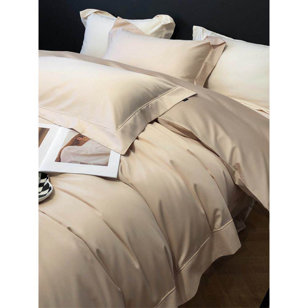 GZ6M轻奢140支纯色埃及长绒棉四件套100全棉五星级酒店床单笠床上