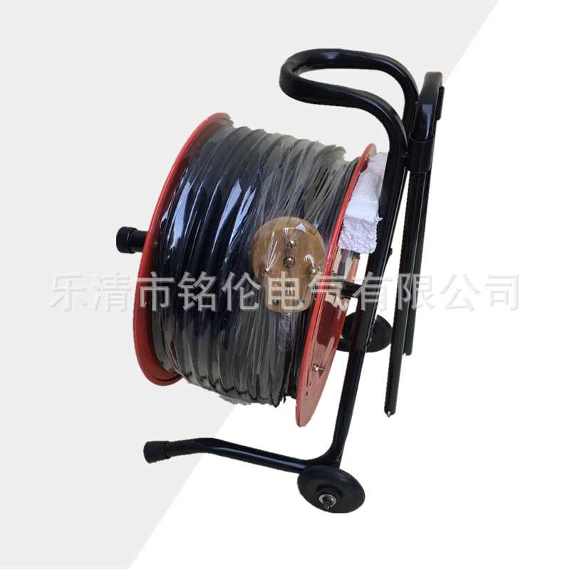移动电缆盘/线缆盘YDX-BX 3*4㎡+1缠线盘 50M卷线盘 380v绕线盘
