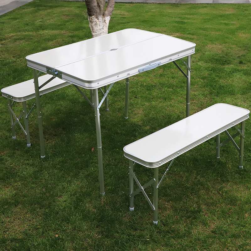 户外野营便携折叠桌铝合金摆摊桌子多功能电脑桌椅家用休闲桌