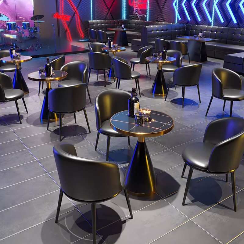 咖啡厅酒吧清吧桌椅组合酒馆西餐烧烤奶茶店沙发复古休闲餐饮卡座