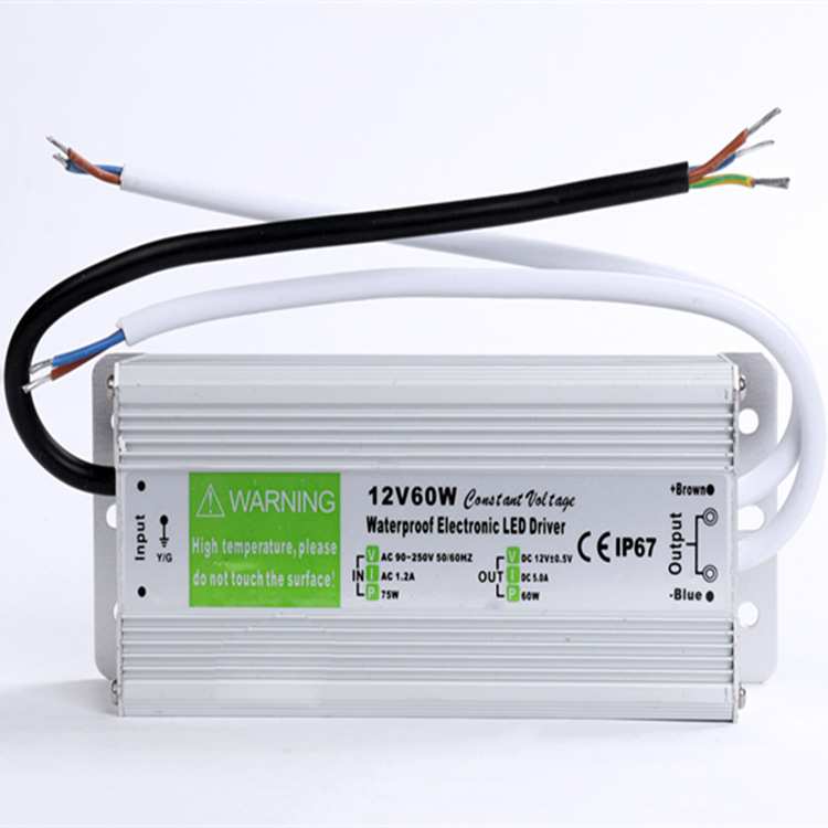 LED12V5A60W防水开关电源户外防水驱动电源等级IP67