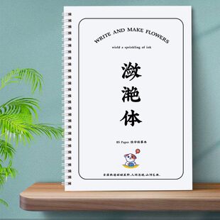 网红潋滟体字体文案语录硬笔临摹练字帖手写体文案临摹本