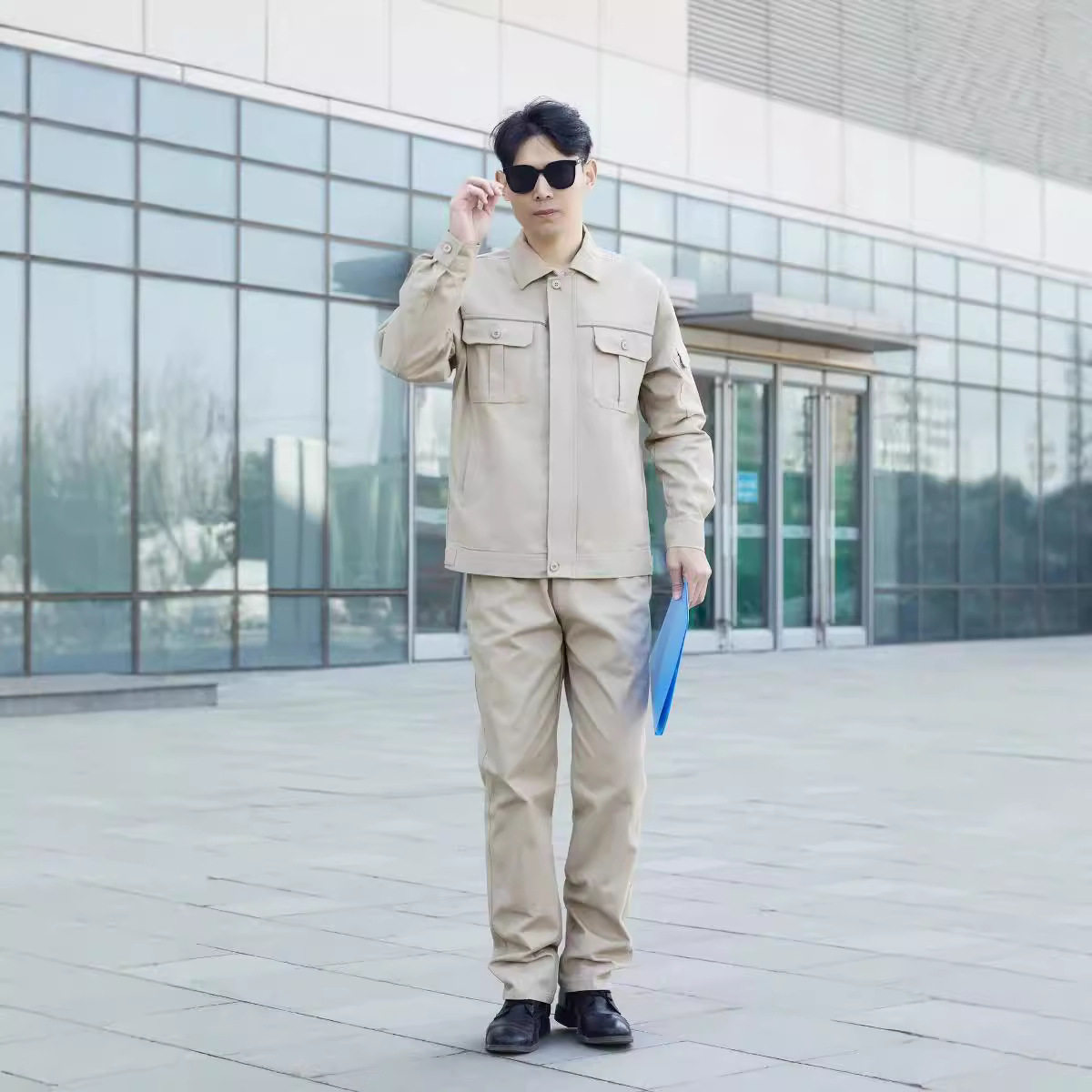 全棉国家电网劳保工作服套装单层