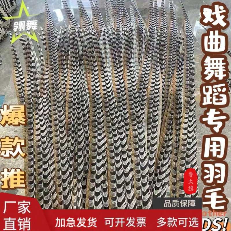 仿真地鸡毛京剧翎子俏花旦头饰+