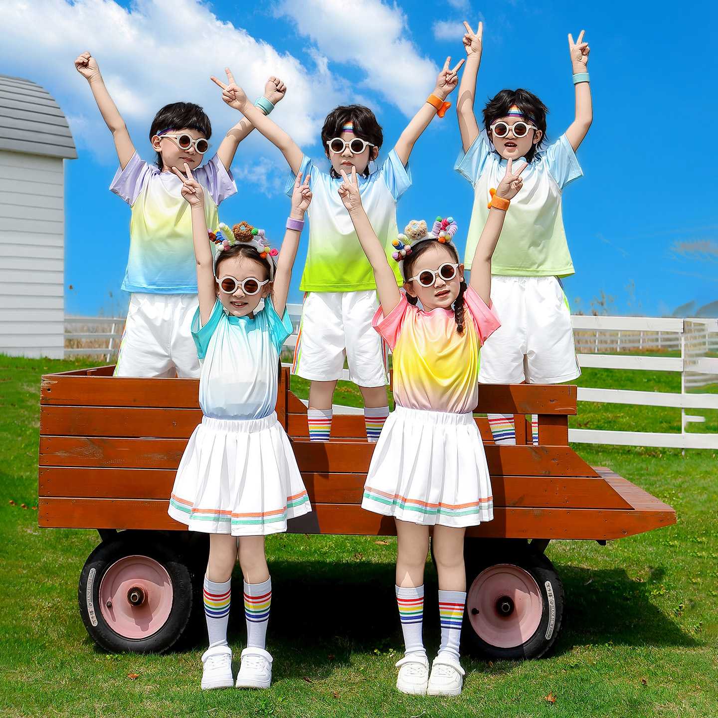 小学生夏季校服套装｜幼儿园园服