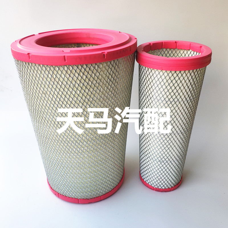 K3347空气滤芯适配福田戴姆勒EST空滤锥形新欧曼GTL400空气滤清器