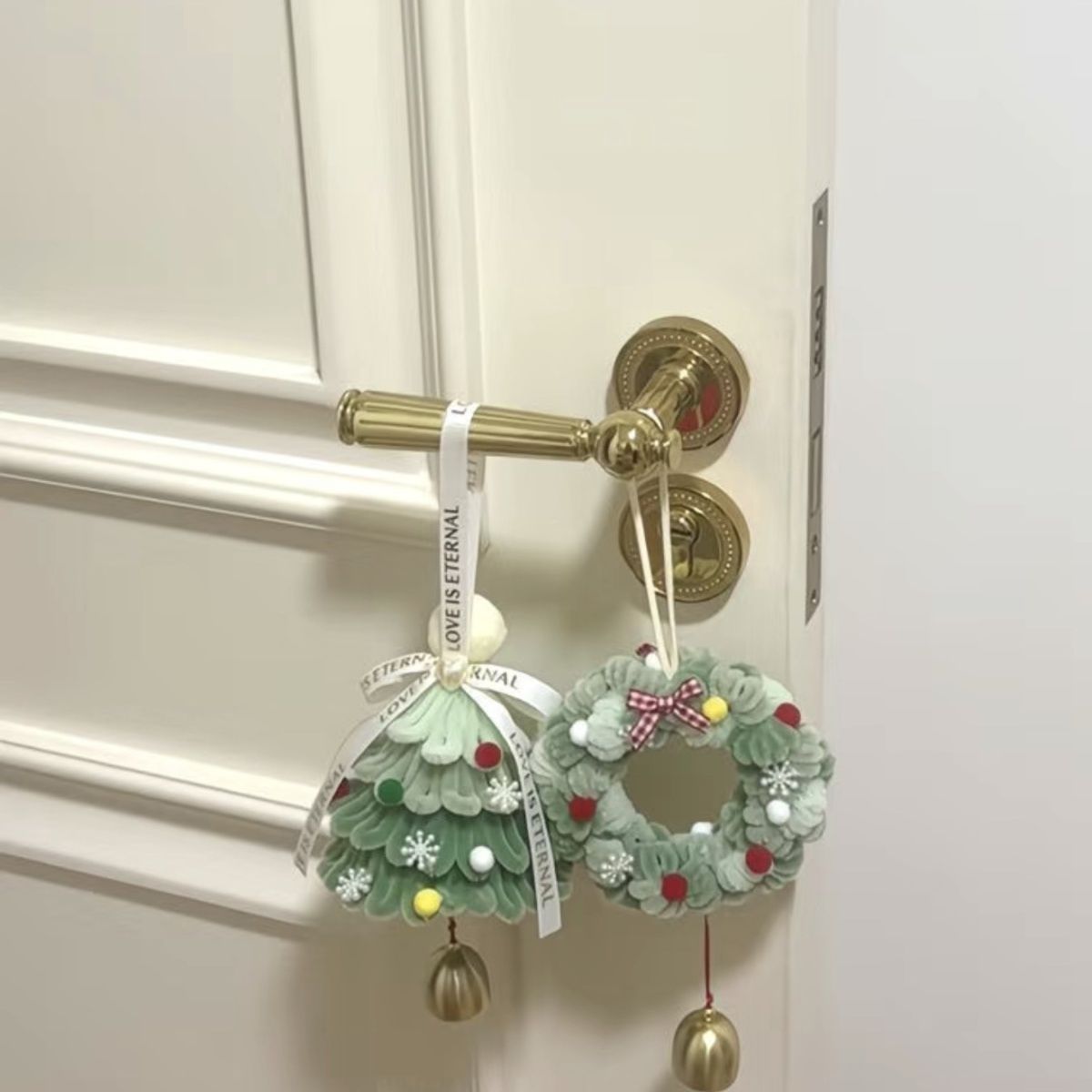 圣诞节编织diy材料包加密扭扭棒制作圣诞花环圣诞树挂件钥匙扣