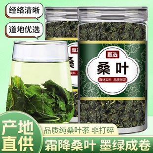 霜后桑叶新鲜茶500克正品桑树叶冬嫩霜桑叶中药材桑叶干旗舰店