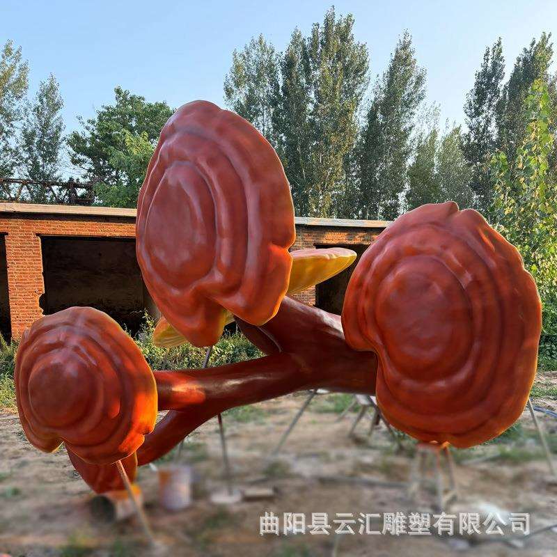 玻璃钢人参雕塑 种植园景观植物雕塑摆件 医馆装饰雕塑养生馆门头