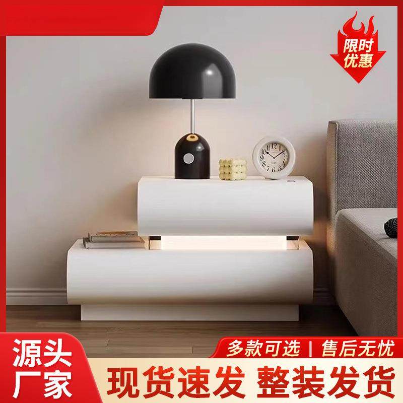 风感小型智能新款实木高级床头柜简约现代悬浮奶油卧室床边柜轻奢,鲜花速递/花卉仿真/绿植园艺,割草机/草坪机,淘宝优惠券,粉丝福利购,淘宝优惠卷