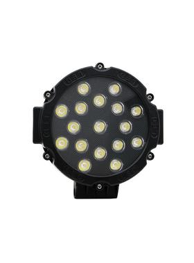 7寸51W红色黑色高聚亮卡车灯 LED圆形工作灯 LED工程车灯 检修灯