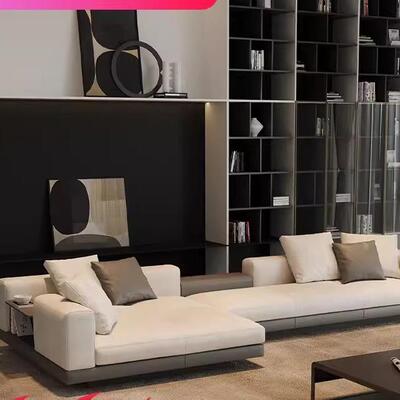 意式U型布艺沙发极简别墅大平层豪宅客厅组合Connery设计师康纳利