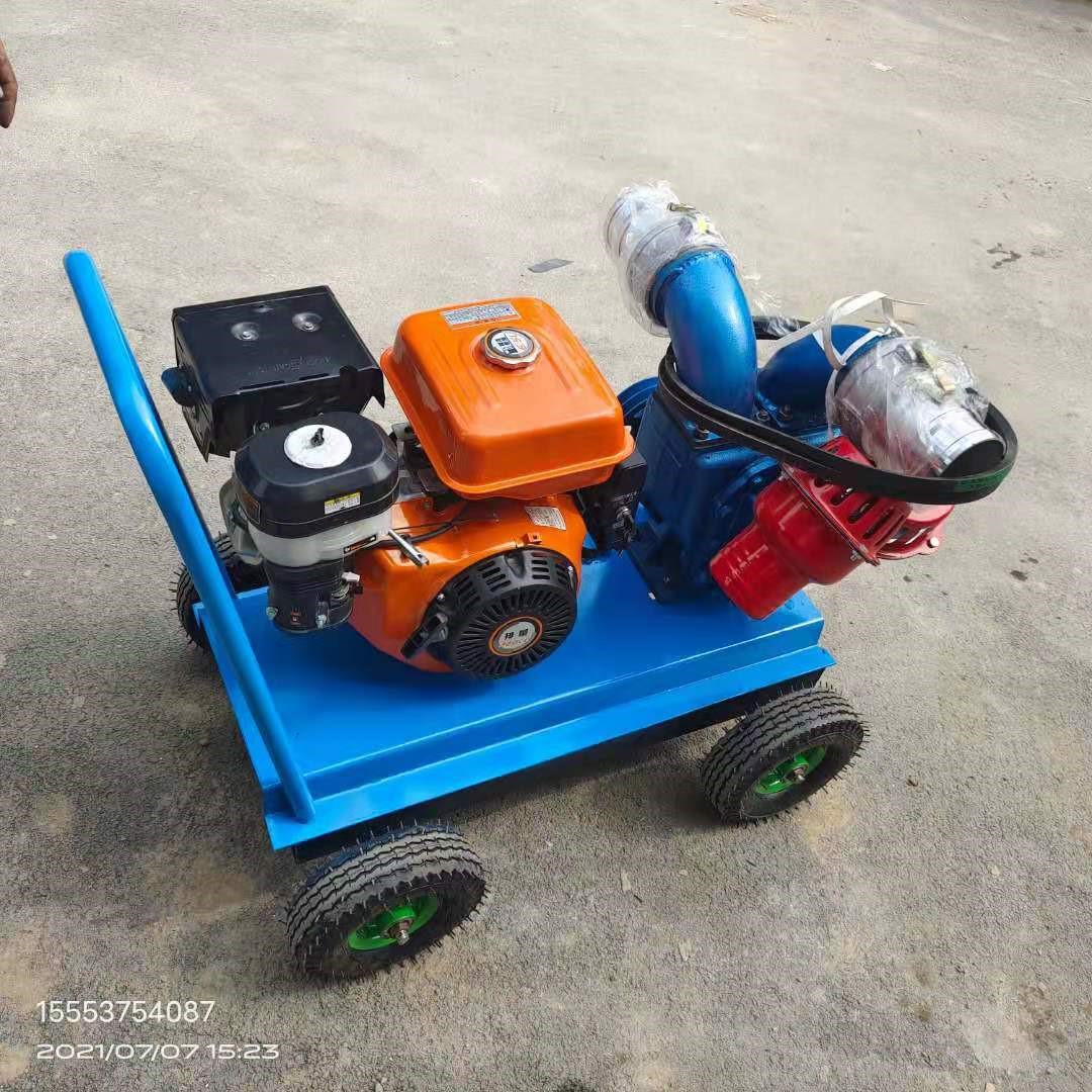 汽油机款带动两寸污水泵 排污泵 无堵塞吸粪泵厂家