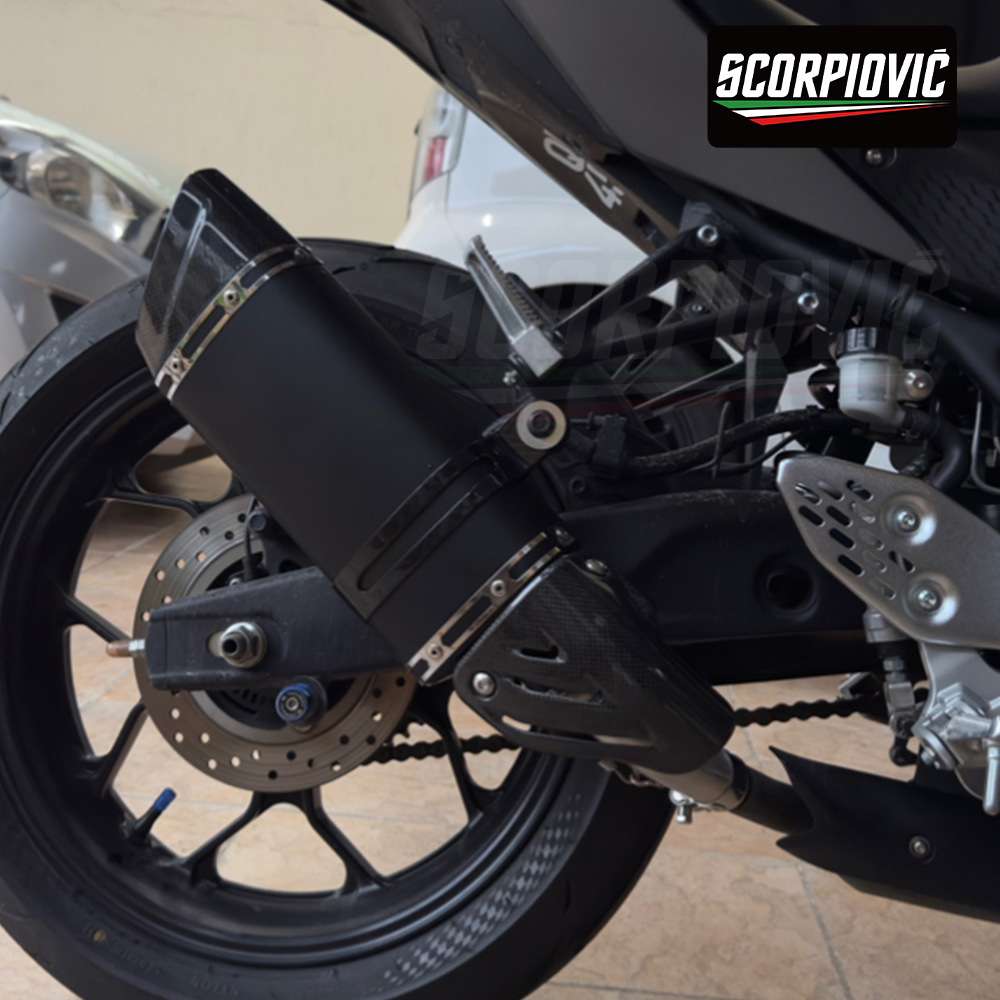 摩托车排气管改装M15工贸尾段消声器51MM通用250SR 赛600 GSX250R