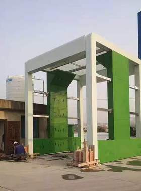 龙门式建筑自动工地洗车台 120T施工车辆洗轮机 商混站洗车机