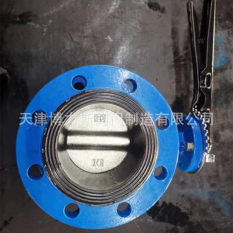 球墨铸铁 手柄法兰蝶阀D41X-16 软密封中线蝶阀 中线蝶阀