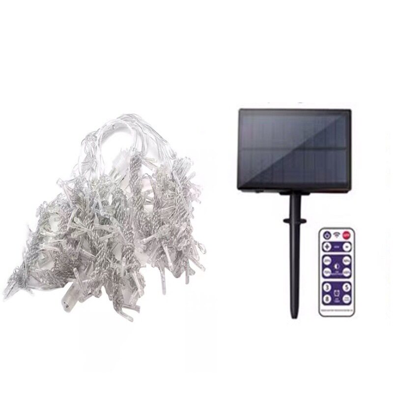 太阳能防水LED户外瀑布灯串