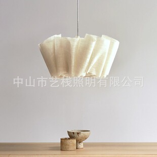 蕉麻玫瑰花吊灯-布艺吊灯跨境电商蜡烛热卖芭麻材料