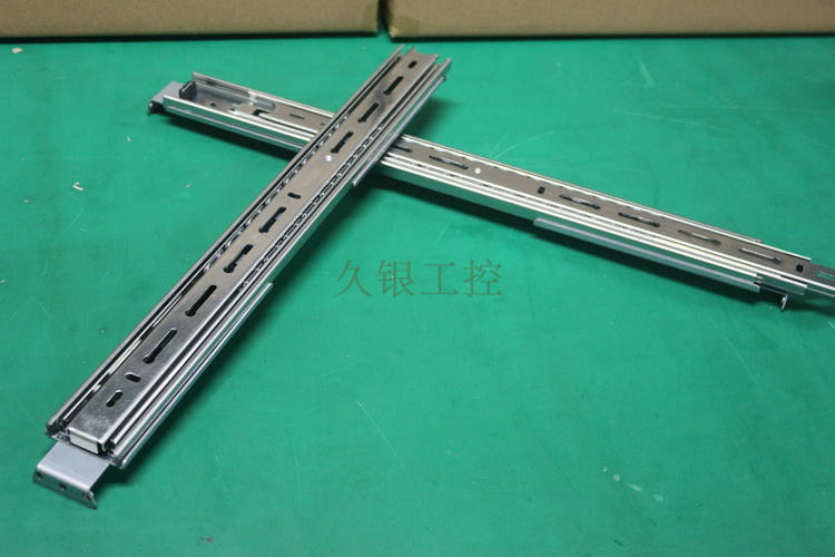 1U 2U 3U 4U机箱导轨工控服务器导轨机柜导轨抽拉式三节导轨