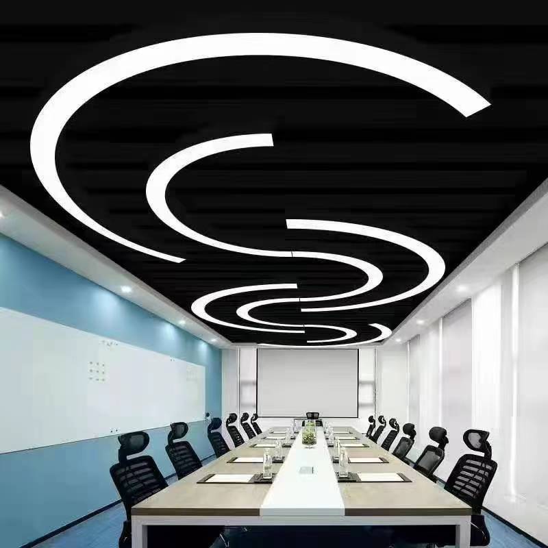 LED办公吊线灯C型异形拼接装饰
