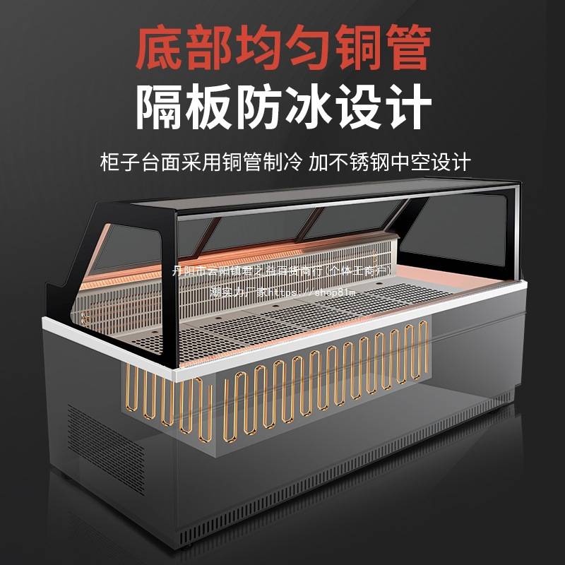 鸭脖柜蒸馏式冷藏柜卤菜凉菜保鲜柜鸭货柜无风商用熟食展示柜水果