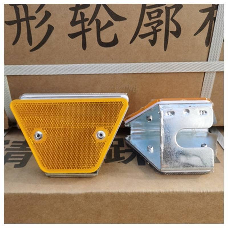 梯形轮廓标单双面附着式长方形轮廓标 高速公路波形护栏反光