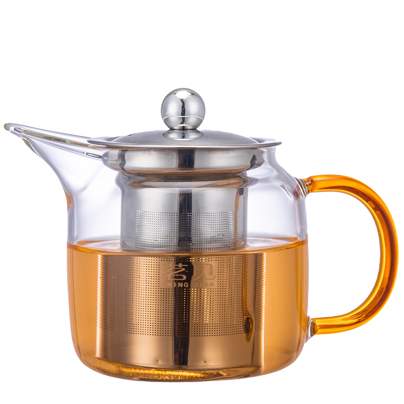 加厚新款茗见内胆壶小号不锈钢茶水分离泡茶N杯过滤杯单人办公亮