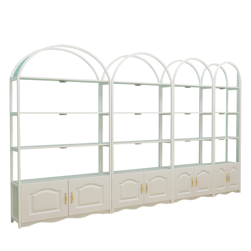 化妆品展示柜陈列柜美容院产品货柜家用H货架展示架超市商用小落