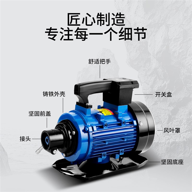 插入式混凝土振动器建筑工地水泥震动棒电机2K20V单三相380V振捣