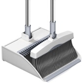 扫把簸箕套装 家用扫地扫帚神器刮水板垃圾铲组合R卫生间拖地刮笤