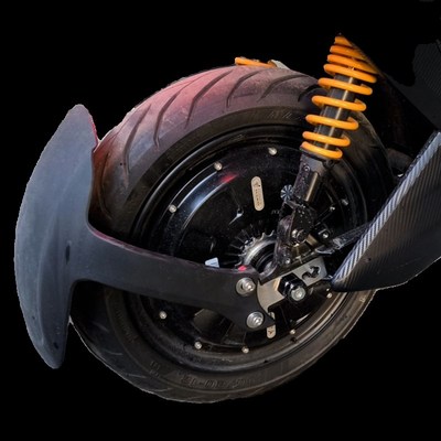 自制304挡泥板支架适用于九号猎户座dz110p原装P平叉装e300p挡泥