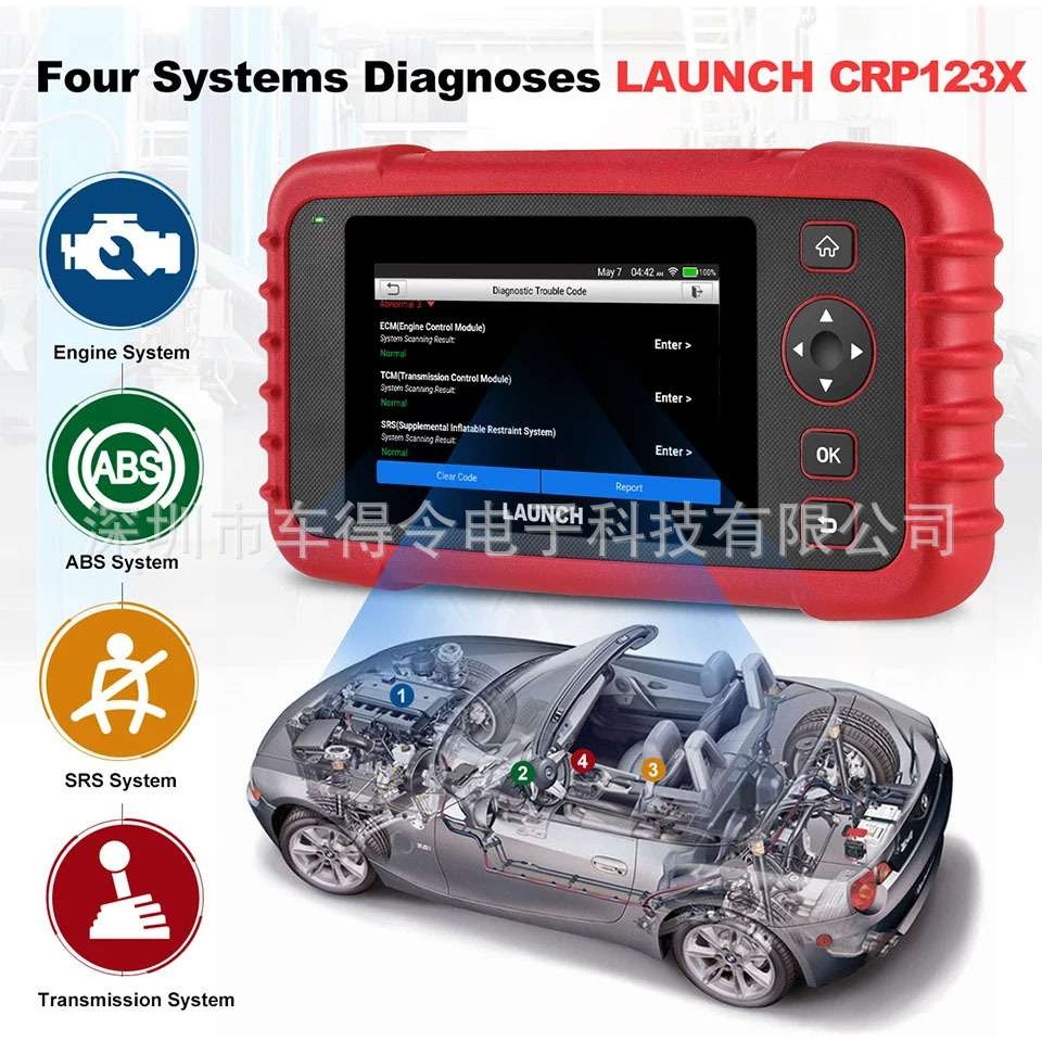 Launch CRP123X Scanner Engine Transmission ABS SRS 4 system
