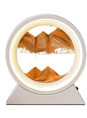 创意流沙画沙台灯沙漏摆件台灯客C厅装饰品乔迁新居结婚礼物小夜