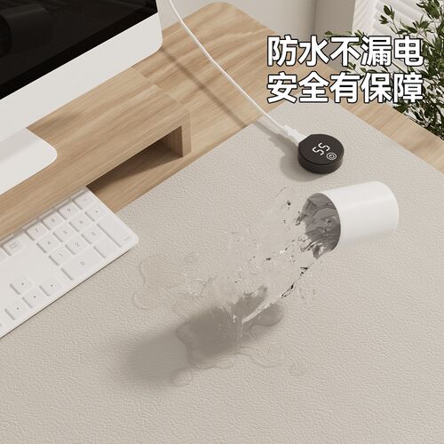 左侧加热鼠标垫超大发热暖桌垫办公室G电脑桌面加热垫暖手电热桌