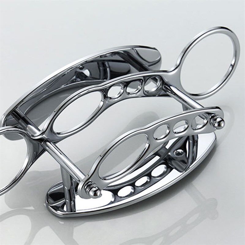 厂家直销卫浴挂件洗漱口杯架牙刷架不锈钢双杯牙刷V牙膏玻璃置物