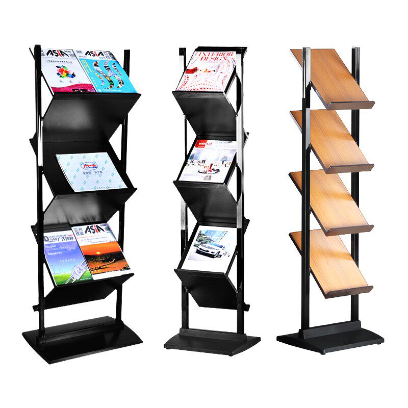 售楼部资料架h落地展示架楼盘户型图立式报刊架杂志架宣传广告展