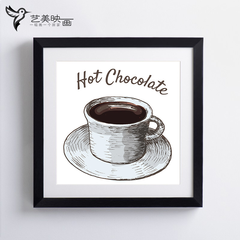 【巧克力夹心】甜品店热可可装饰画餐厅咖啡厅酒吧U壁挂画书房有