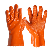 恒大618止滑耐磨杀鱼防刺防y水防滑浸塑防油酸碱全胶颗粒劳保手套