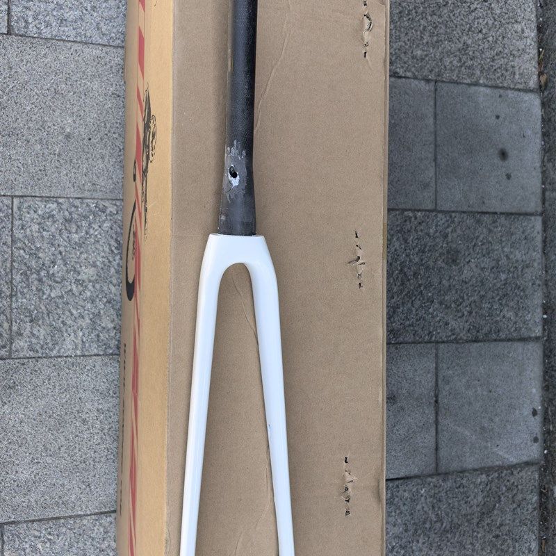 无标白色/公路k自行车全碳纤维前叉700C前叉轻量化