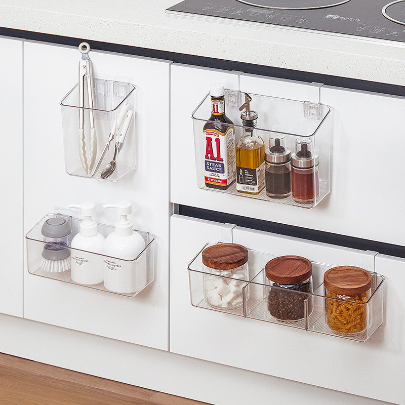 厨房柜门内侧收纳盒壁挂置物架粘胶钩挂钩橱柜门后神X器挂篮收纳,厨房/烹饪用具,厨房置物架/置物柜/角架,淘宝优惠券,粉丝福利购,淘宝优惠卷