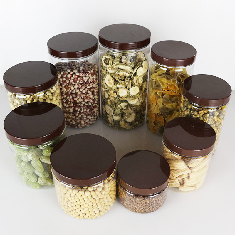 10口径 咖g啡盖 透明塑料瓶密封罐 绿豆 糖果 药材 红枣罐包邮
