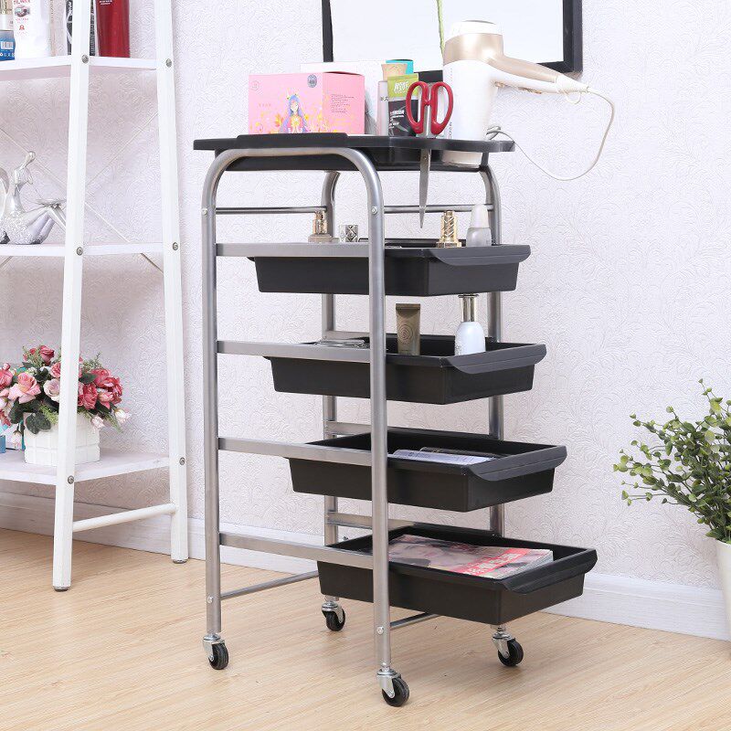 复古美发车发廊手推车杠车特价z包邮美容小推车理发店烫染工具车