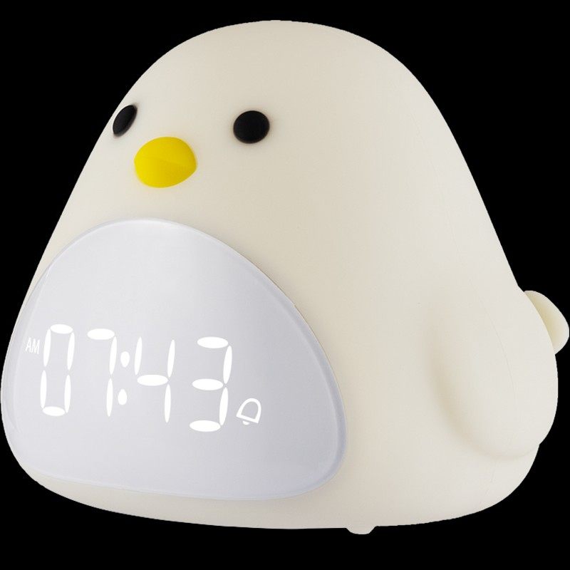 电子小闹钟静音床头夜光创意个性懒人床头L钟儿童学生用声音时光