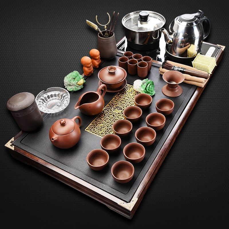 套装茶盘全自动一体功夫茶t具家用办公室泡茶喝茶茶桌茶几茶台茶,餐饮具,整套茶具,淘宝优惠券,粉丝福利购,淘宝优惠卷