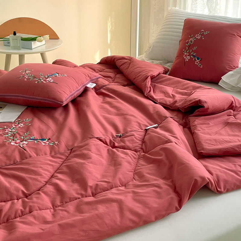 全棉抱枕车用被子两用p办公室高档夏季小车载枕头被毯子二合一纯