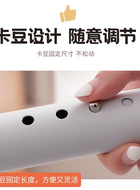 免打孔伸缩杆顶天k立地杆可拆免安装晾衣杆衣架卧室窗帘挂杆浴帘