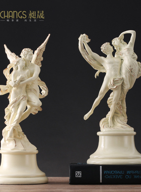 希腊神话摆件天使舞者客厅创意摆设酒柜欧式O装饰品雕塑家居工艺