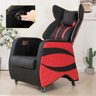 新款网吧可躺沙发椅家用单人电竞桌椅一体式可调节座舱Z网咖电脑