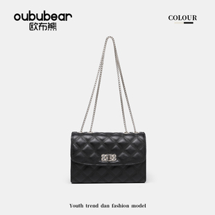 oububear 百搭休閑小香風(fēng)單肩斜跨手提女包 時(shí)尚 歐布熊2025年新款